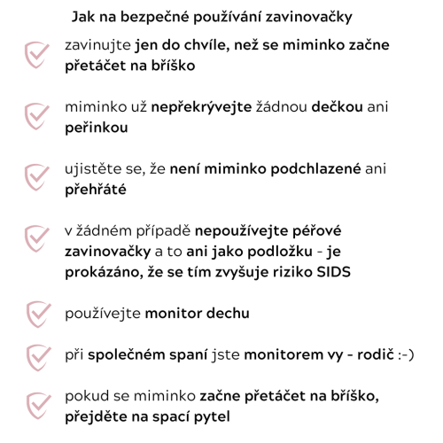 Mušelínová zavinovačka Love béžová so srdiečkami Sleepee