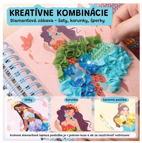 Fashion kreatívna kniha Magic Princesses