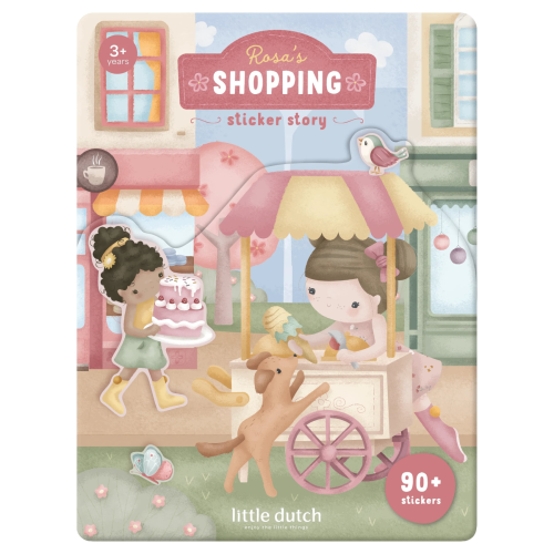 Knižka so samolepkami Nakupovanie Rosa Little Dutch