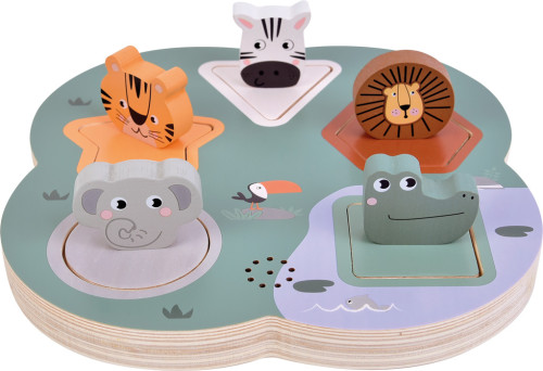 3D puzzle so zvukmi zvierat Safari small foot