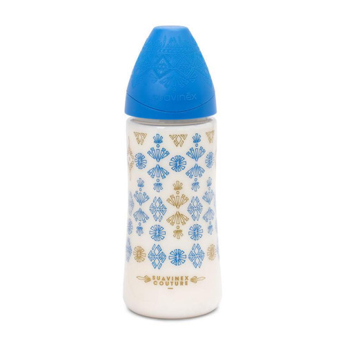 Dojčenská fľaša silikónový okrúhly cumlík Premium Couture Suavinex 360 ml