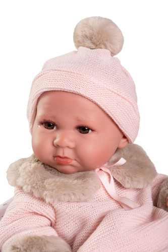 Rrealistická bábika bábätko s celovinylovým telom 42 cm Luca 50422 Antonio Juan