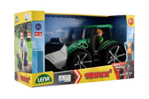 Auto Truxx 2 traktor s lyžicou plast 32cm s figúrkou