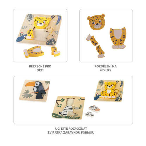 Drevené puzzle malé Zopa