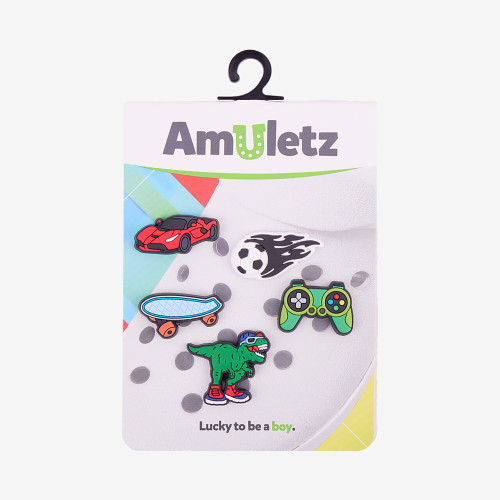 Amulety - ozdoby na topánky Amuletz Set boy mix Coqui