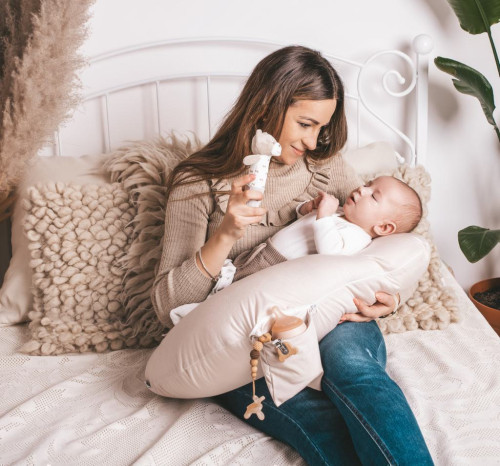 Bambusový polohovací vankúš MiniRelax 150 cm Babymatex