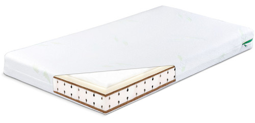 Luxusný matrac pre deti 120×60 – 4 vrstvy, pamäťová pena, kokos, Aloe Vera