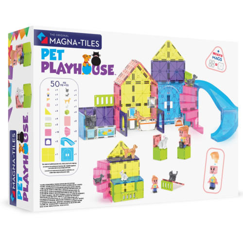 Magnetická stavebnica Pet Playhouse 50 dielov