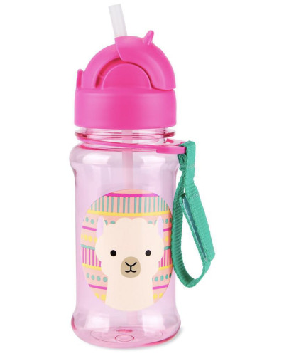 Zoo tritan Fľaša so slamkou 355 ml 12m+ Skip hop