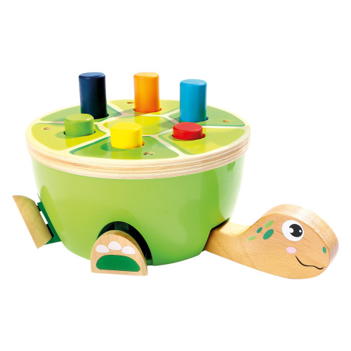 Zatĺkačka korytnačka drevená 25 cm