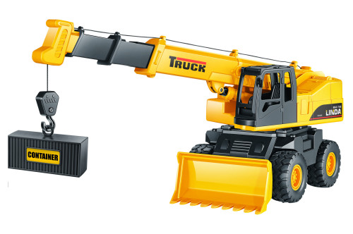 Žeriav s efektmi na zotrvačník set kontajner 31 cm