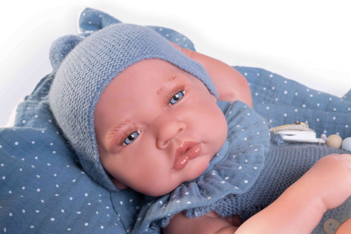 Realistická bábika bábätko s celovinylovým telom Sweet reborn Nacido 42 cm Antonio Juan
