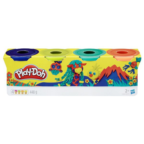 Play-Doh Wild Color 4 ks kelímkov