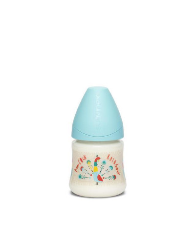 Dojčenská fľaša okrúhly silikónový cumlík Suavinex 150 ml