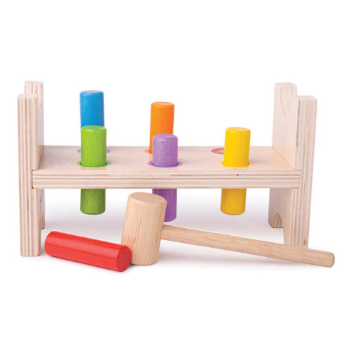 Bigjigs Baby Drevená zatĺkačka