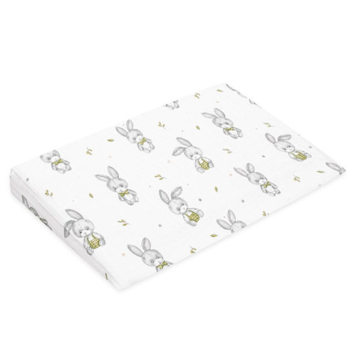 Mušelínový poťah na dojčenský vankúš - klin Standard 59 x 37 cm New Baby