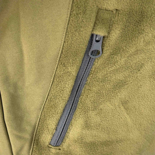 Detská športová outdoorová mikina Khaki Pidilidi