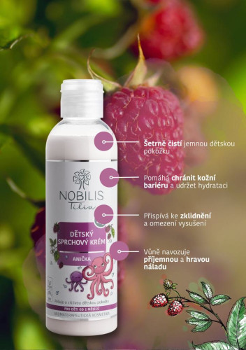 Detský sprchový krém Anička 200 ml Nobilis Tilia