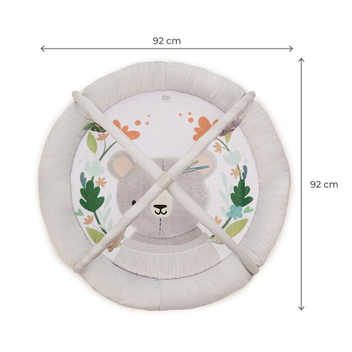 Deka hracia s hrazdičkou Cozyplay Light Grey Kinderkraft