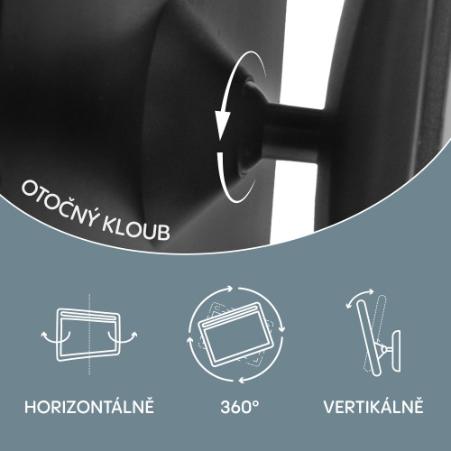 Zrkadlo s LED osvetlením Deluxe, Black