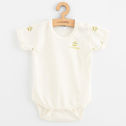 Dojčenské body s krátkym rukávom z organickej bavlny Olivy New Baby