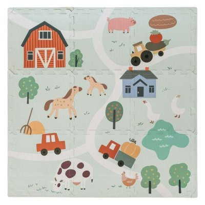 Penová hracia podložka Free2Play Puzzle 9 ks Farm Freeon
