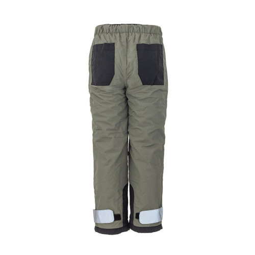 Nohavice športové outdoorové, podšité fleezovou podšívkou khaki Pidilidi