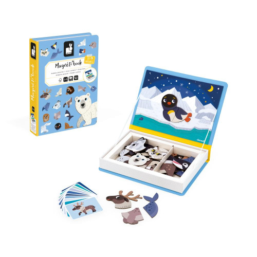 Magnetibook Polárne zvieratká Magnetická kniha Janod