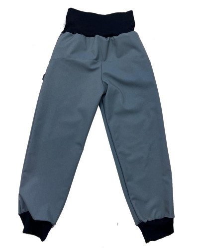 Šedé softshell nohavice s lemom T-rex RDX