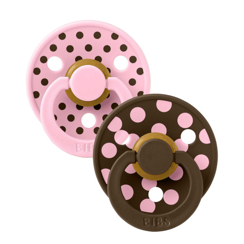 Cumlík z prírodného kaučuku Colour Polka 0 - 6 mesiacov Bibs