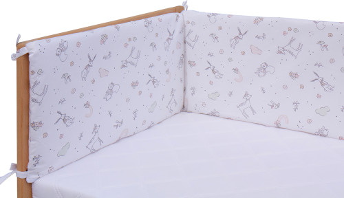 Mantinel do postieľky 4dielny Luka 180 x 30 cm Scarlett