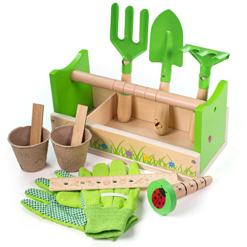 Záhradnícky set v prepravke Bigjigs Toys
