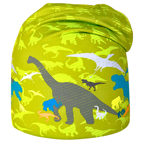 Funkčná obojstranná čiapka Dinosaury RDX Čierna/zelená