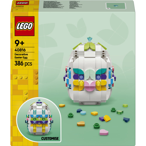 Dekoratívne veľkonočné vajíčko Lego