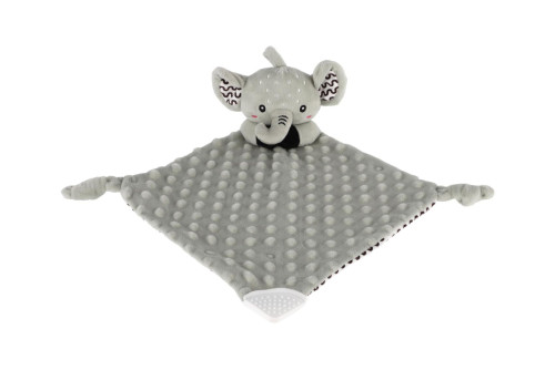 Zaspávač babyted hryzátko, hrkálka plyš 25x25 cm 0 m+