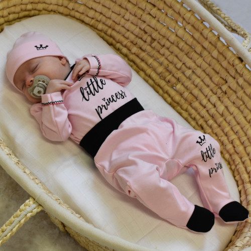 5-dielna súpravička do pôrodnice Little Princess - ružová Baby Nellys