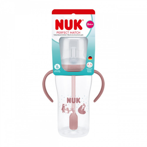 Dojčenská fľaša Perfect Match na učenie so slamkou Bear 260 ml NUK