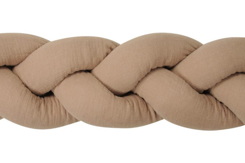 Mušelínový mantinel vrkoč 200 cm Babymatex - chránič do postieľky