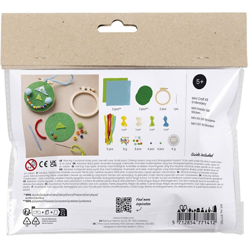Kreatívna sada Mini Craft Kit Embroidery Faces Creativ Company