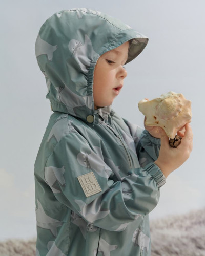 Vetrovka Shells Sea Tot Green Leokid