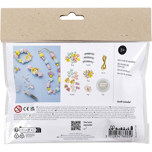 Kreatívna súprava Mini Craft Kit Jewellery Blue Pink Creativ Company