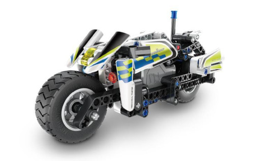 Stavebnica policajná motorka na spätné natiahnutie 193 dielikov iM.Master