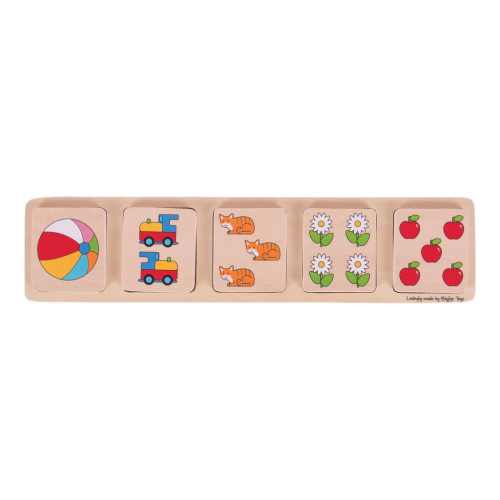 Bigjigs Toys Vkladacie puzzle počítanie