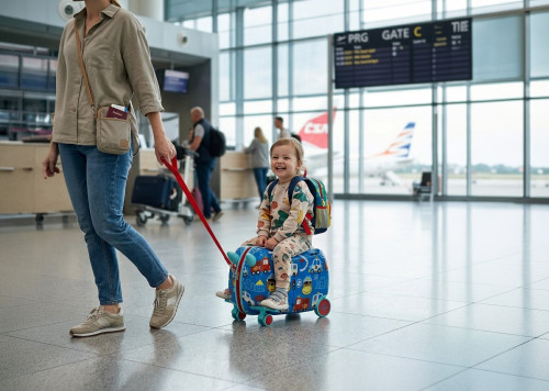 Detský kufrík na kolieskach Pack & Ride Zopa