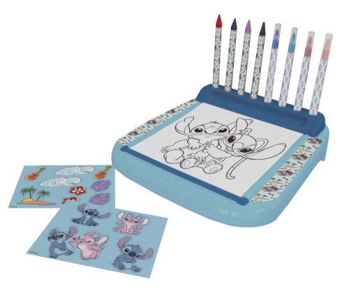 Lilo a Stitch stojan s omaľovánkami a farbami