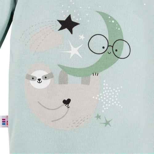 Zavinovacie body Mellow s dlhým rukávom mint Eevi