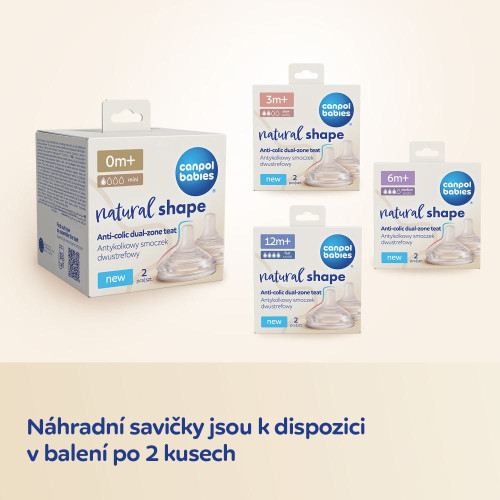 Fľaša antikoliková Natural Shape 330 ml Canpol babies