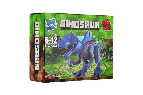 Stavebnica dinosaurus plast mix druhov v krabičke 13x10cm