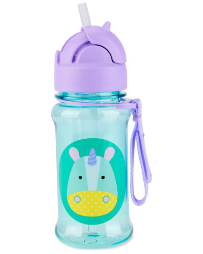 Zoo tritan Fľaša so slamkou 355 ml 12m+ Skip hop
