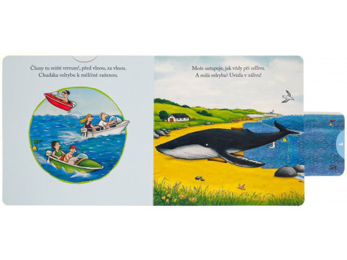 Slimák a veľryba Tlač, ťahaj, posúvaj Julia Donaldson, Axel Scheffler